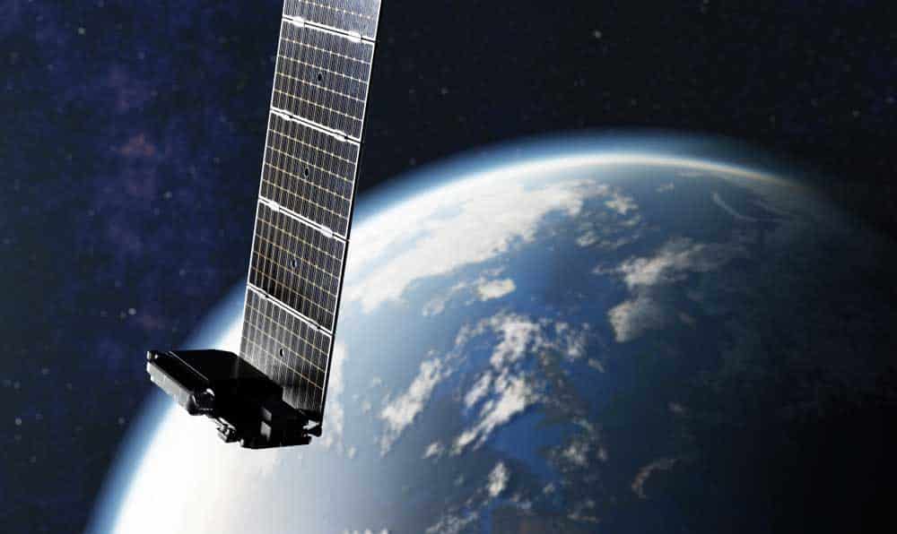 Starlink satellite near Earth